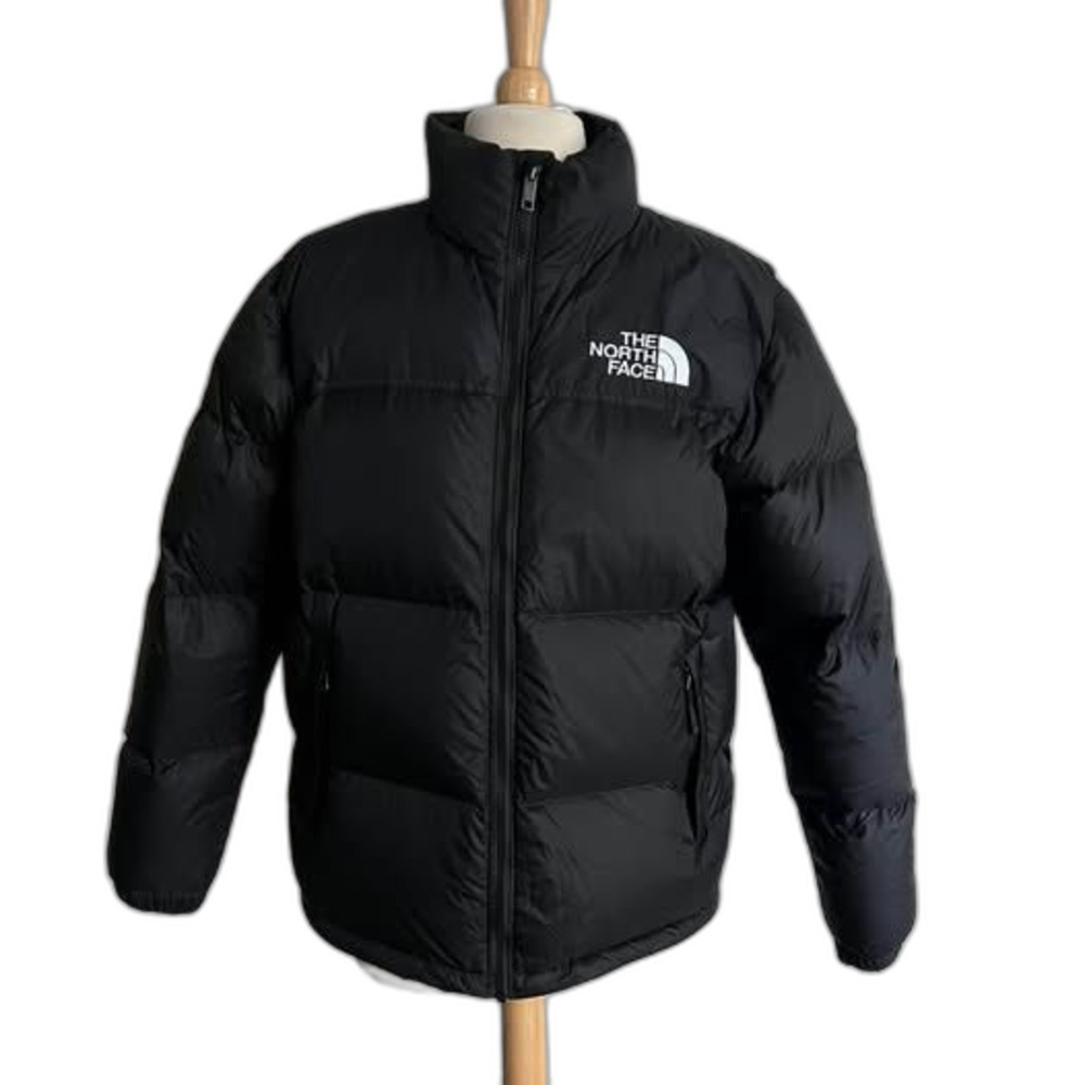 North Face 1996 Retro Nuptse Black Puffer Coat Teen XXL/Men XS/Women M 700 Fill